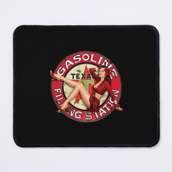 Item preview, Vintage Texaco Gasoline Filling Station Sign - Pinup Girl designed and sold by EnigmaaShop.