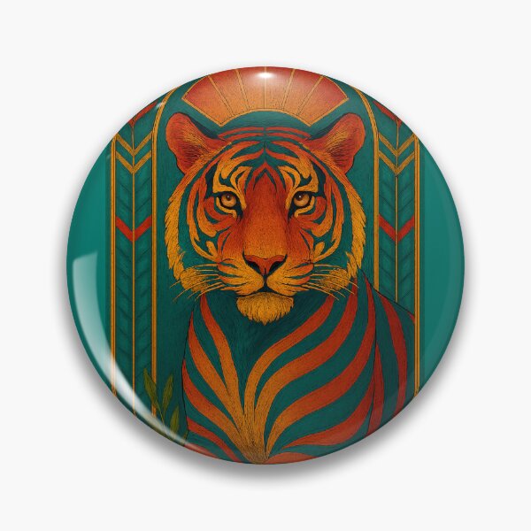 Item preview, Colorful Portrait of a Tiger designed and sold by CarolM.