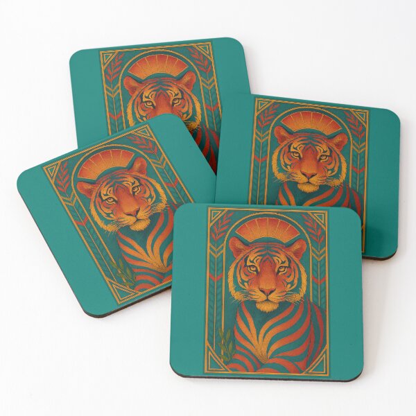 Item preview, Colorful Portrait of a Tiger designed and sold by CarolM.
