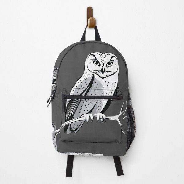 Item preview, Minimalist Black and White Owl Drawing designed and sold by Prachodayat Artworks.