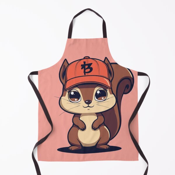 Item preview, Adorable Cartoon Squirrel – Chibi Style Animal in Streetwear Cap designed and sold by Uniquely Yours.