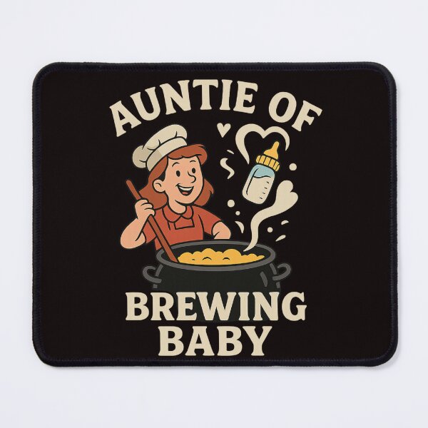 Item preview, Funny Auntie T-Shirt – Auntie of Brewing Baby Cute Gift Idea designed and sold by FrameFlow.