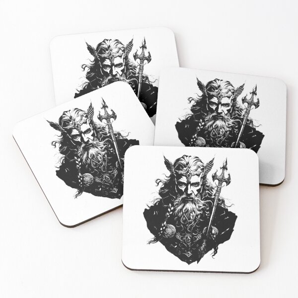 Item preview, Manannán mac Lir – Celtic Sea God | (Black & White Edition) designed and sold by CelticSoulShop.