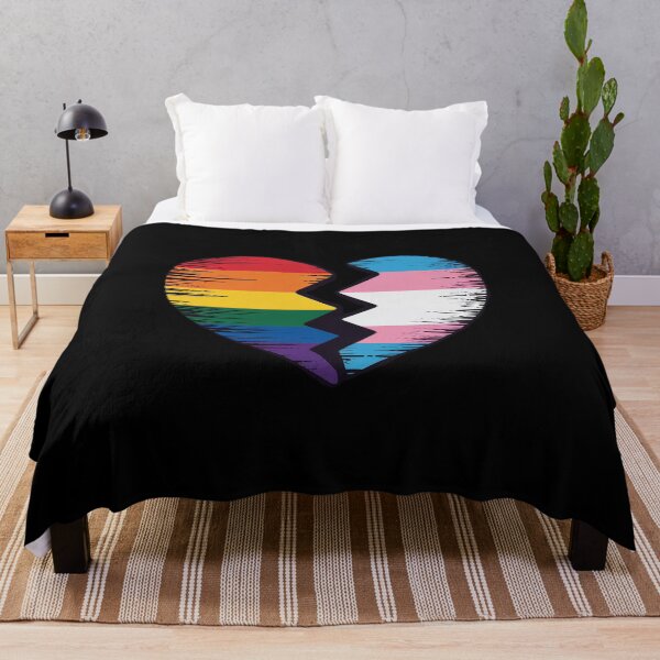 Item preview, Heart with rainbow and transgender flag for pride month  designed and sold by Charidana.