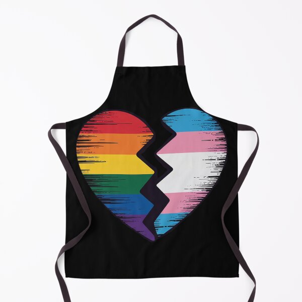 Item preview, Heart with rainbow and transgender flag for pride month designed and sold by Charidana.