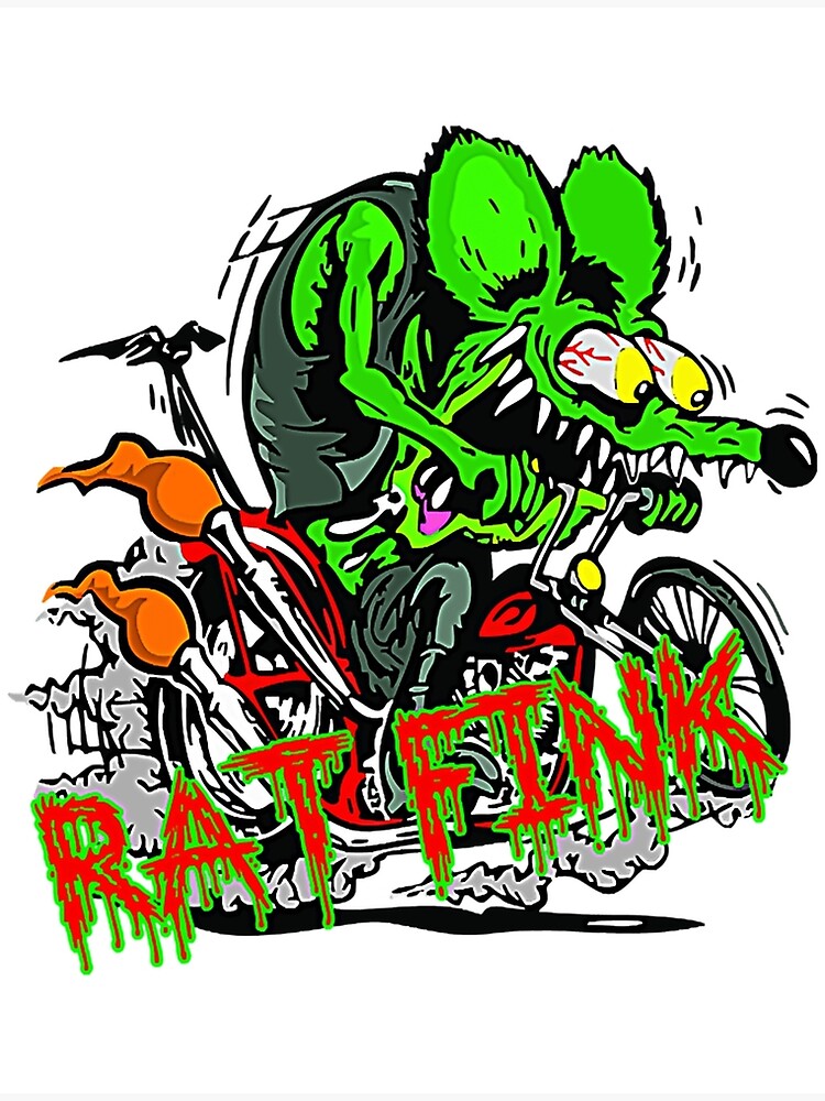 Rat Fink Motorcycle Art Prints for Sale | Redbubble