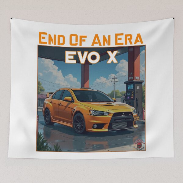 Aperçu de l'œuvre Fin d'une époque EVO X créée et vendue par RacerCatBrand.