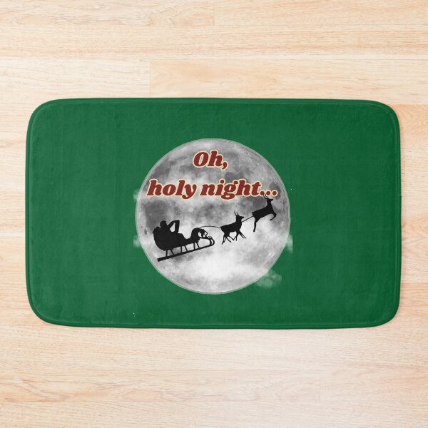 Item preview, "Oh, Holy Night" collection, featuring Santa on a sleigh with a moonlit background designed and sold by Artland2024.