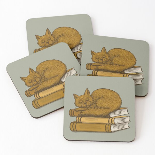 Item preview, Orange cat and books Cat Lover Gift designed and sold by alczar.