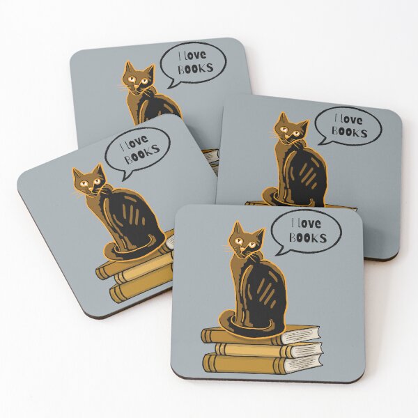 Item preview, I love books Cat designed and sold by alczar.