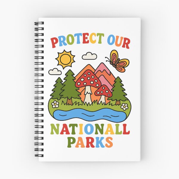 Item preview, Protect Our National Parks – Save the nature mushrooms, trees, flowers and animals bear resist designed and sold by SkeletonsDanger.