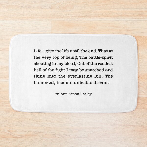 Item preview, William Ernest Henley Quotes designed and sold by corbrand.