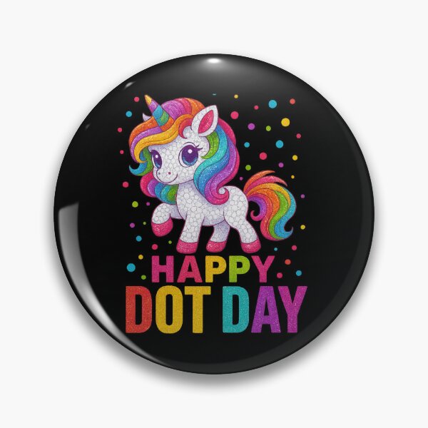 Item preview, Happy Dot Day Colorful Unicorn Design designed and sold by haitrieuic96.