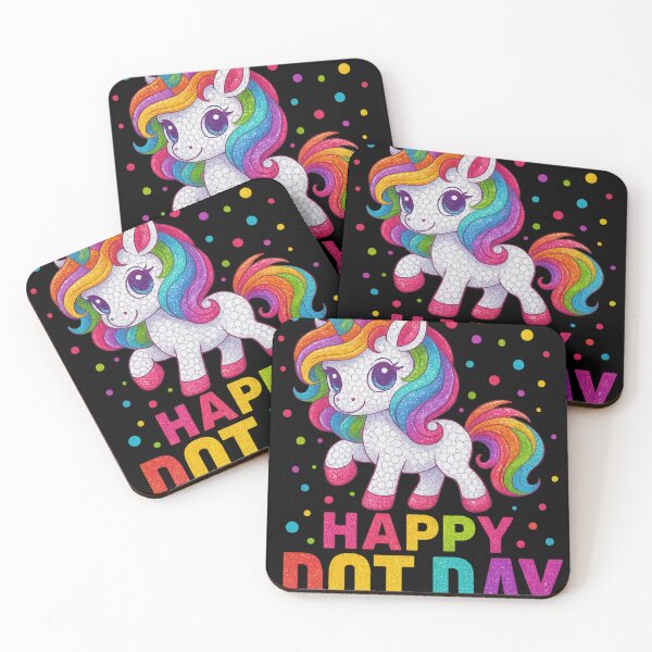 Item preview, Happy Dot Day Colorful Unicorn Design designed and sold by haitrieuic96.