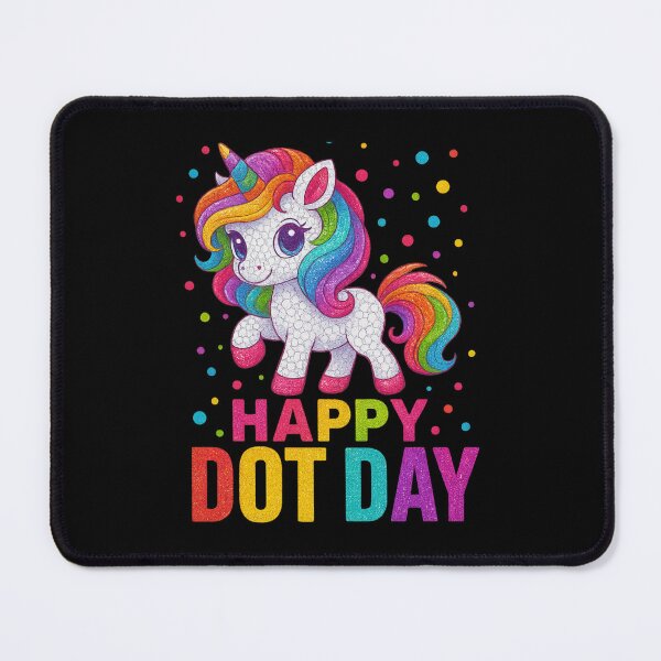 Item preview, Happy Dot Day Colorful Unicorn Design designed and sold by haitrieuic96.