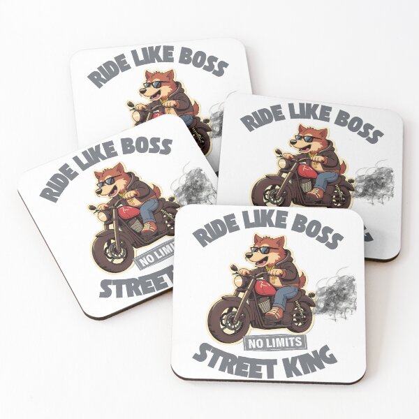 Item preview, Ride Like a Boss Wolf Biker Graphic Tee designed and sold by Jamesteeshop09.