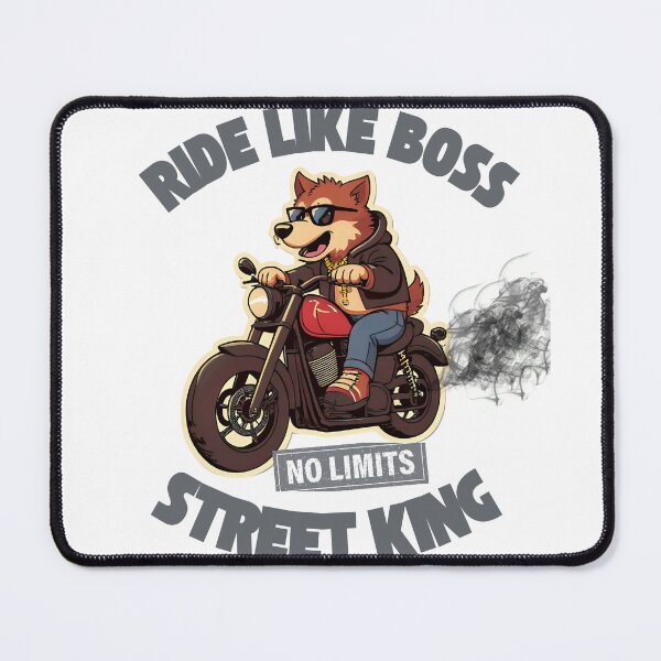 Item preview, Ride Like a Boss Wolf Biker Graphic Tee designed and sold by Jamesteeshop09.