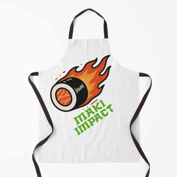 Item preview, Maki Impact – Flaming Sushi Motif designed and sold by nkhookysun.