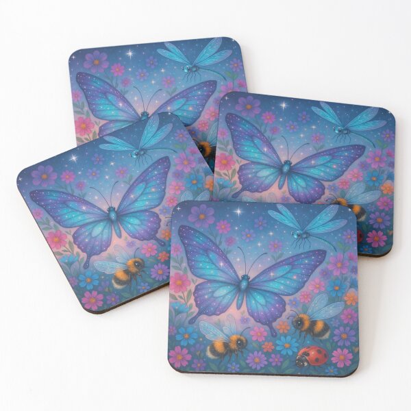 Item preview, Celestial Garden Insects – Galaxy Butterfly, Bees, Dragonfly, and Ladybug designed and sold by Zee's Whimsical Wonders.