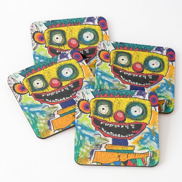 Item preview, Smile… Or Else – Creepy Funny Clown Abstract Painting designed and sold by TwinBrush27.