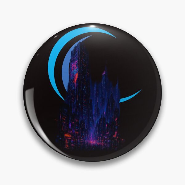 Item preview, Neon Cyberpunk Skyline – Glitchcore Futuristic Cityscape designed and sold by Tadeusz1.