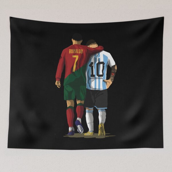 Item preview, Messi Ronaldo Chit Chat Illustration Classic designed and sold by EmmaKlings.