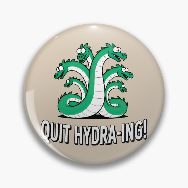 Item preview, Cartoon-Style Mythical Hydra with White Underbelly designed and sold by SplashTastic.