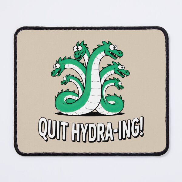 Item preview, Cartoon-Style Mythical Hydra with White Underbelly designed and sold by SplashTastic.