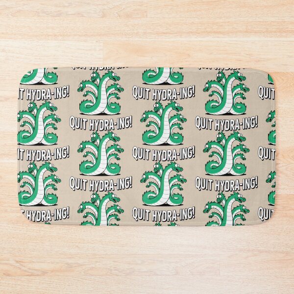 Item preview, Cartoon-Style Mythical Hydra with White Underbelly designed and sold by SplashTastic.
