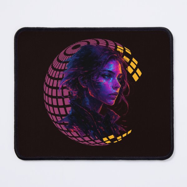 Item preview, Neon Glitchcore Portrait – Futuristic Cyberpunk Art designed and sold by Tadeusz1.