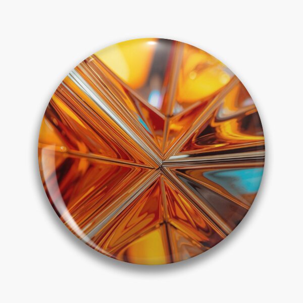 Artikelvorschau, Glänzendes Orange und Gold Modernes abstraktes Chrom Geometrisch entworfen und verkauft von Harmonic_Layers.