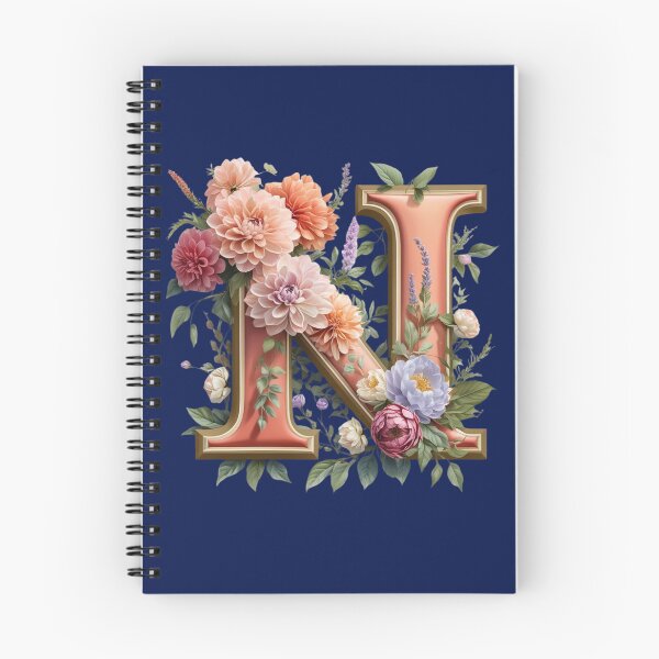 Item preview, Elegant Floral Monogram Letter N – Botanical Initial with Peonies, Roses & Dahlias | Personalized Gift & Feminine Decor designed and sold by AmenAlways.