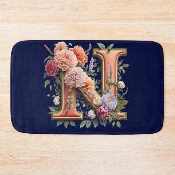 Item preview, Elegant Floral Monogram Letter N – Botanical Initial with Peonies, Roses & Dahlias | Personalized Gift & Feminine Decor designed and sold by AmenAlways.