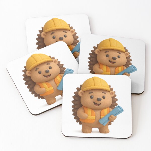 Item preview, Cute Hedgehog Builder Contruction Worker designed and sold by Moons Studio.