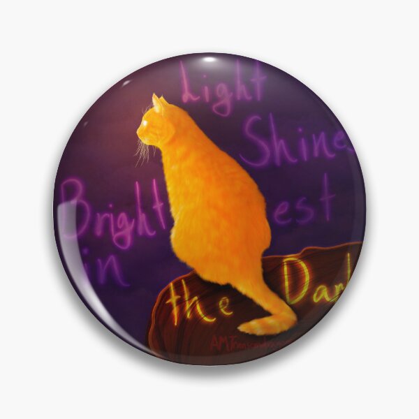 Item preview, Light Shines Brightest in the Dark Cat designed and sold by Transcendragons.