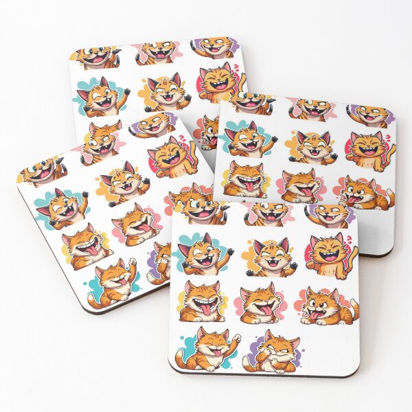 Item preview, Funny Orange Tabby Cat Sticker Pack: Hilarious and Expressive Kitties designed and sold by KantaponEarth.