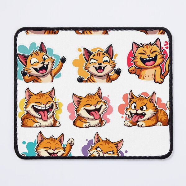 Item preview, Funny Orange Tabby Cat Sticker Pack: Hilarious and Expressive Kitties designed and sold by KantaponEarth.