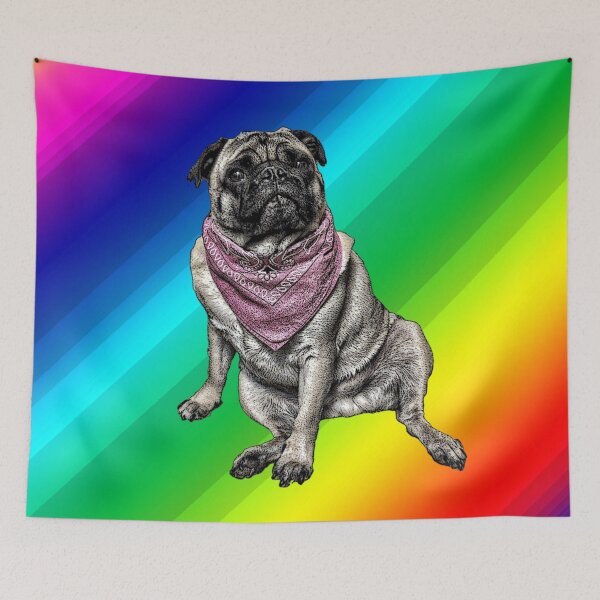 Item preview, Rainbow Pug designed and sold by Cristopher Ponso.