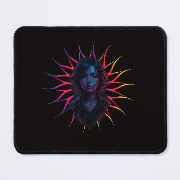Item preview, Glitchcore Neon Vision – Futuristic Cyberpunk Portrait designed and sold by Tadeusz1.