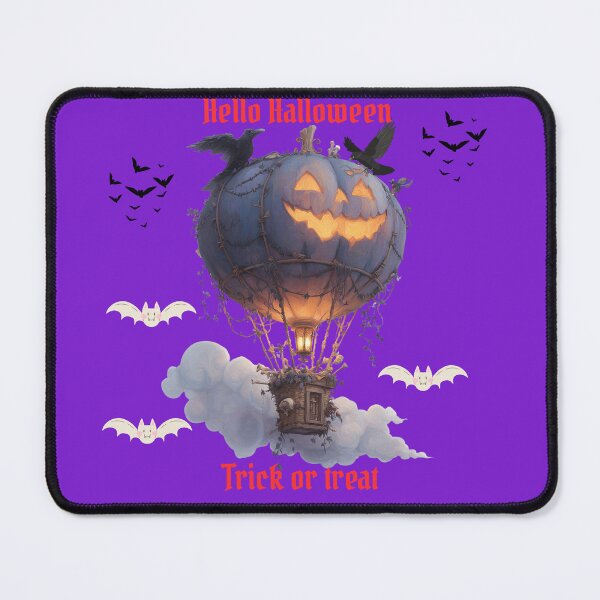Item preview, Spooky Pumpkin Balloon Halloween Design – Trick or Treat Cute Bats designed and sold by Nickkhunsmile.