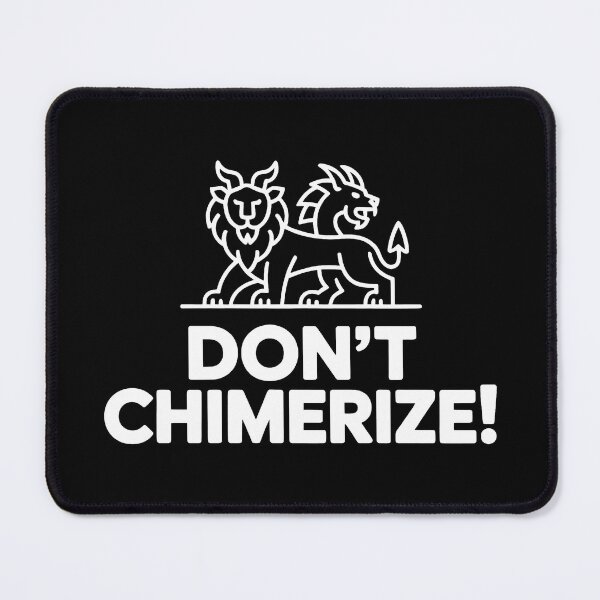 Item preview, Minimalist White Line Chimera with Lion, Goat, and Serpent designed and sold by SplashTastic.