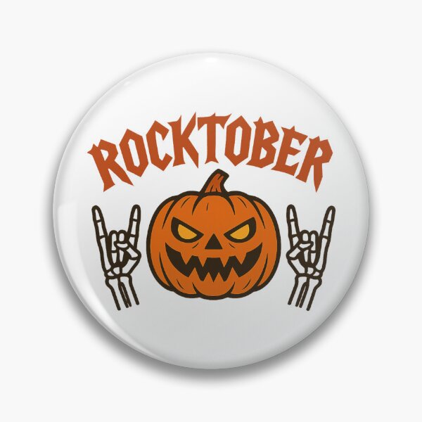 Item preview, Rocktober Funny Pumpkin Rock On Halloween designed and sold by Ruby River.