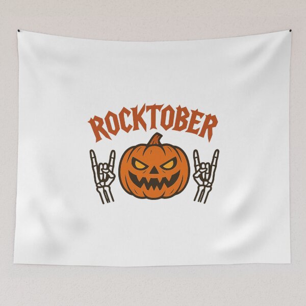 Item preview, Rocktober Funny Pumpkin Rock On Halloween designed and sold by Ruby River.