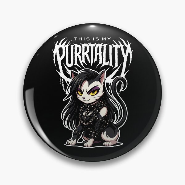 Item preview, This Is My Purrtality Ripley Cat designed and sold by GhoulishGraphX.
