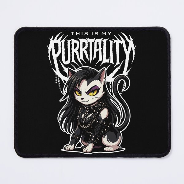 Item preview, This Is My Purrtality Ripley Cat designed and sold by GhoulishGraphX.