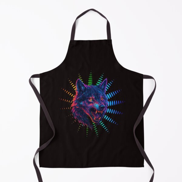 Item preview, Glitchcore Neon Wolf – Futuristic Cyberpunk Animal Art designed and sold by Tadeusz1.