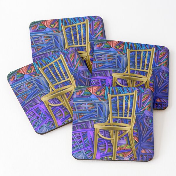 Item preview, Abstract coloured vintage chairs designed and sold by Dreamscape Eclectic .