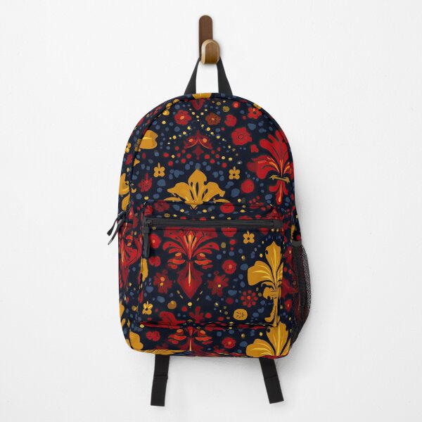 Item preview, Royal Gold Fleur-de-lis on Floral Tapestry. designed and sold by Piotrek0001.