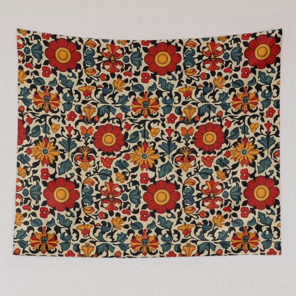 Item preview, Vibrant Traditional Folk Art Floral Painting Pattern. designed and sold by Piotrek0001.