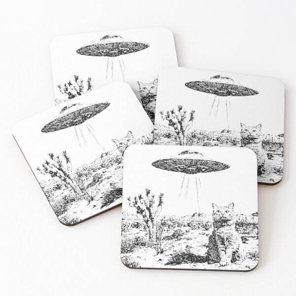 Item preview, Cat & UFO designed and sold by Thapsus.
